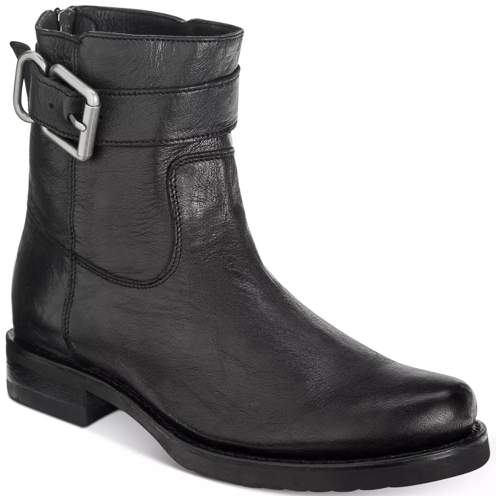 FRYE NWOT Veronica Engineer Moto Black Leather Boot